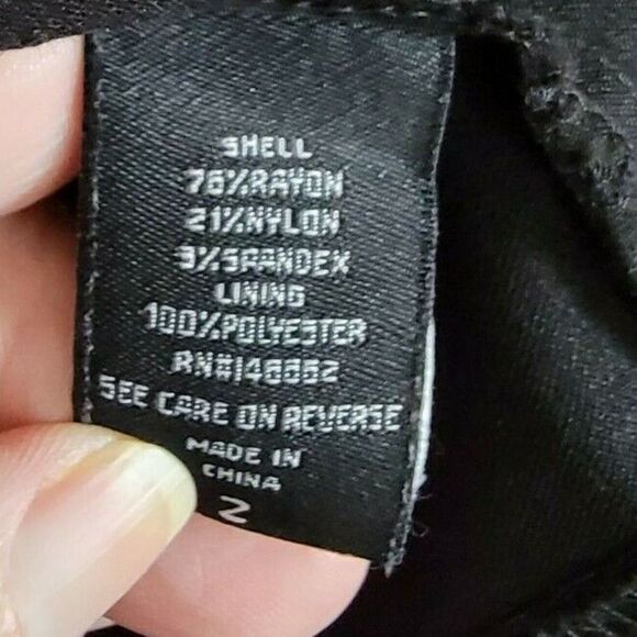 Torrid 2‎ Black Blazer Jacket Half Sleeves Strech Plus Size 2X Button Up - Picture 5 of 6